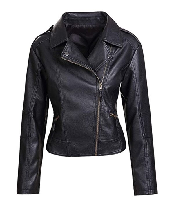 Women's Genuine Leather Biker Jacket