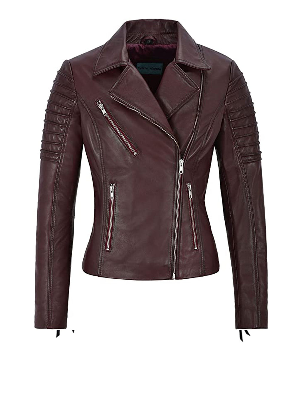 Midnight Merlot | Women’s Sheepskin Biker Jacket