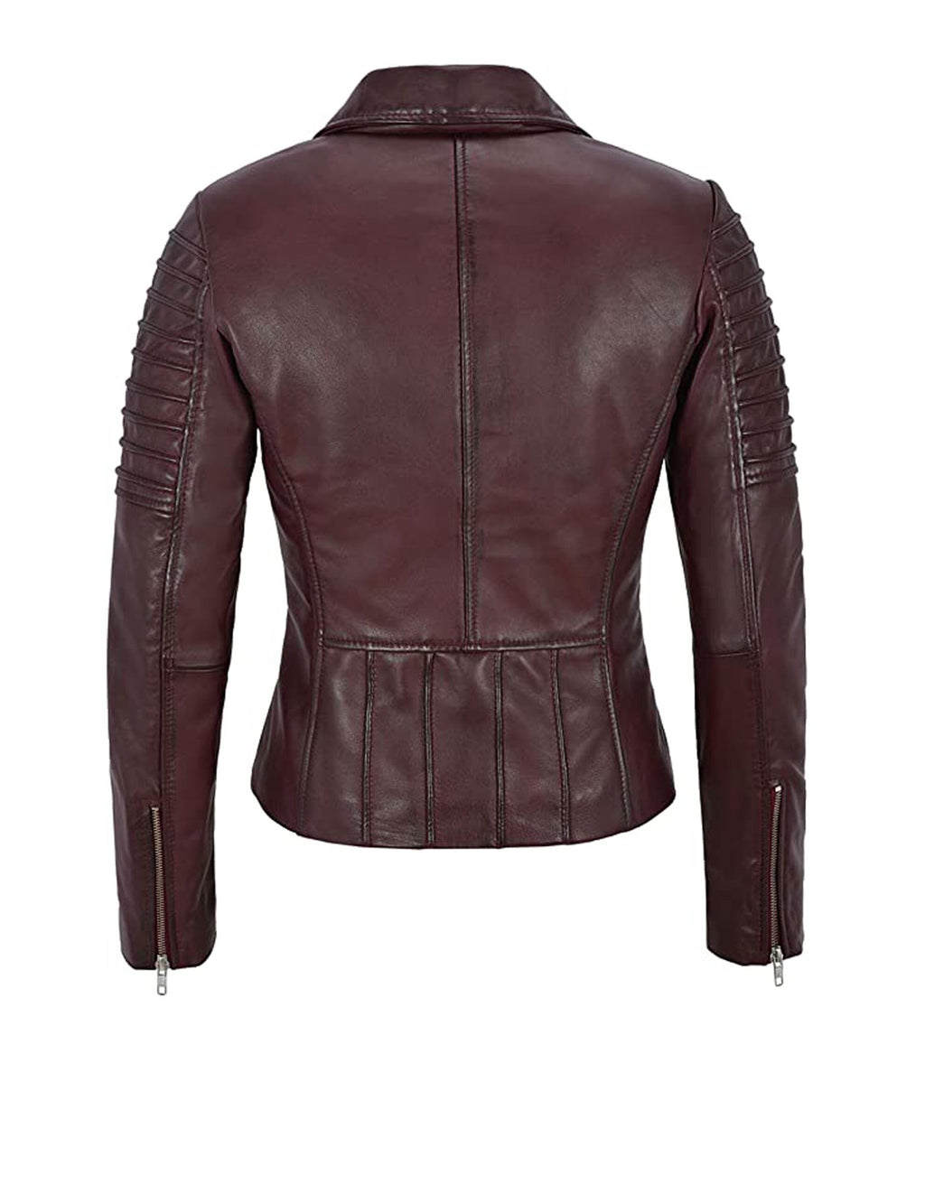 Midnight Merlot | Women’s Sheepskin Biker Jacket
