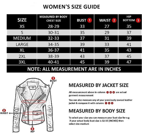 Women's Genuine Leather Biker Jacket